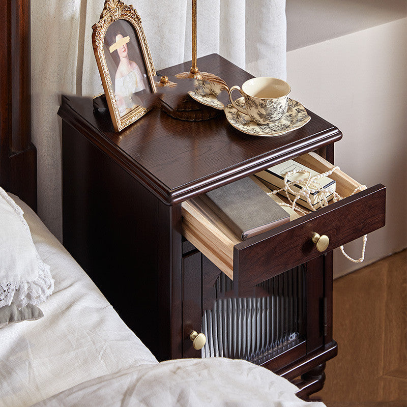 American-style Solid Wood Bedside Table