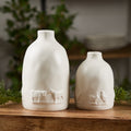Set of 2 Farmhouse Ceramic Vases