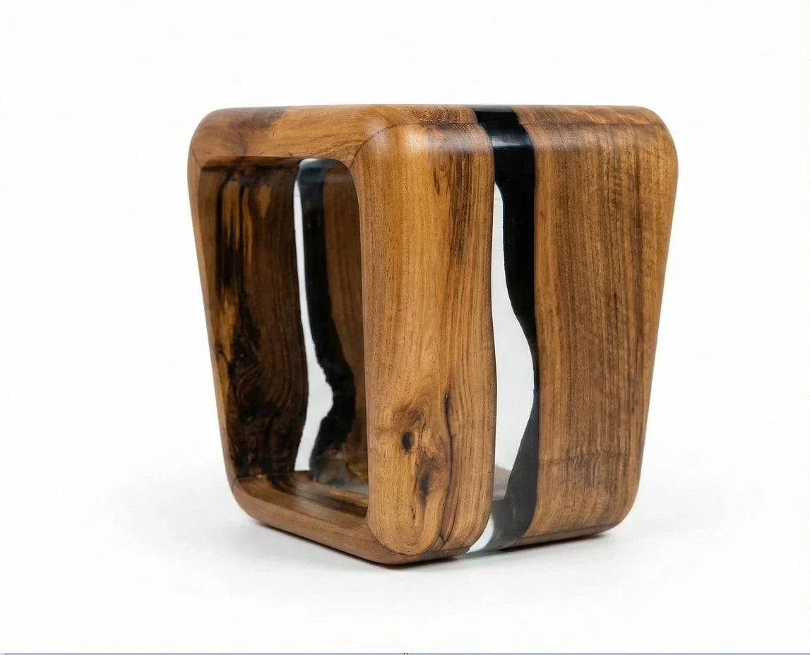Resin Side Magazine Table Stool