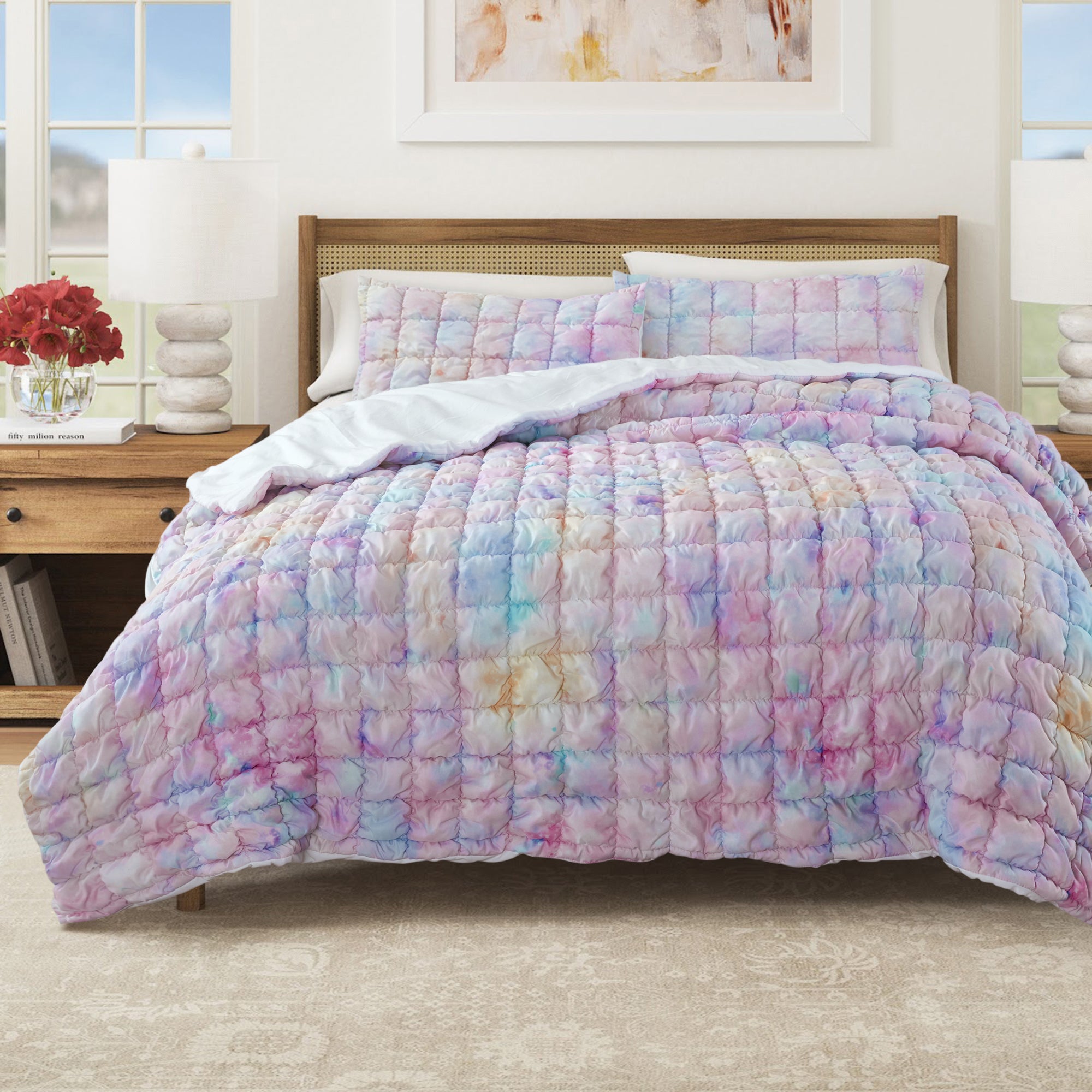 Puff Marshmallow Texture Quilt Set