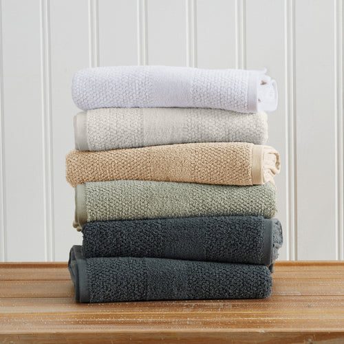 100% Cotton Woven Texture Bath Towel Set